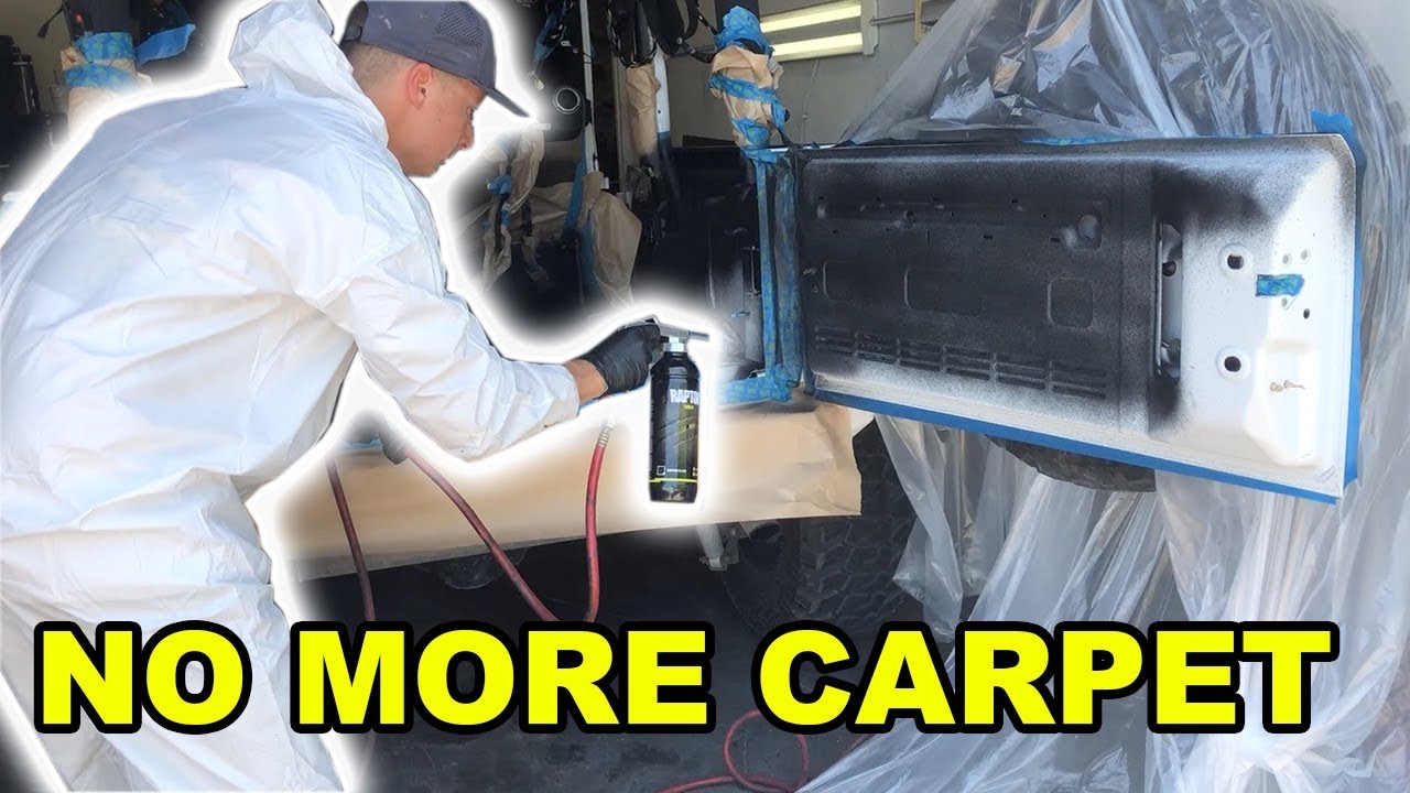 Painting Jeep JK Floors w Upol Raptor Liner Bed Liner