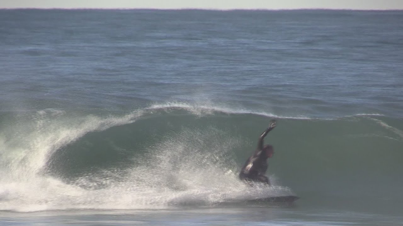 Tom Curren On A Skimboard