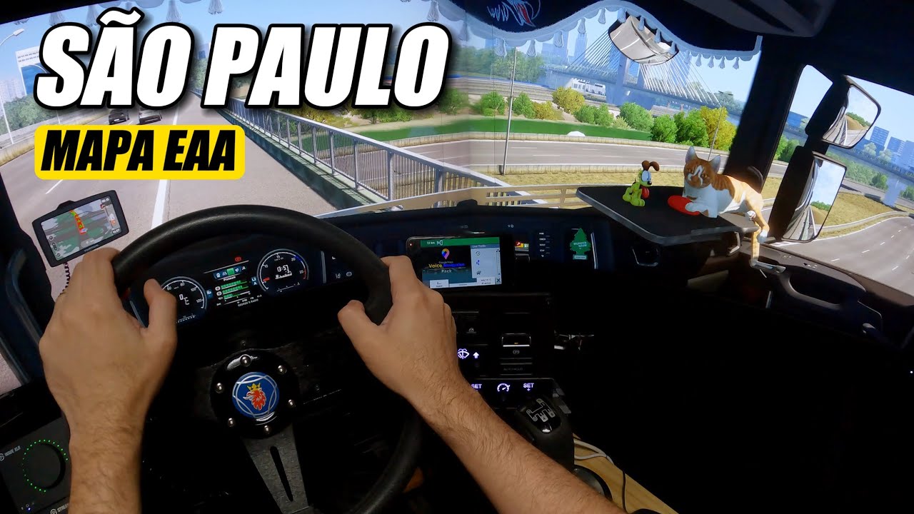 ETS2 MAPA EAA - São Paulo Ficou Incrível Dentro do Jogo | EURO TRUCK SIMULATOR 2 VIAGEM REALISTA