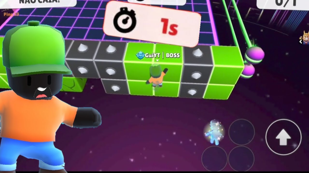 zerando o Block Dash no Stumble Guys Fazendo o Básico :D
