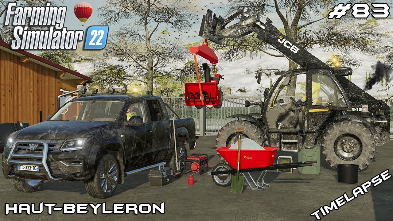 Buying small SNOWBLOWER for the FARM | Animals on Haut-Beyleron | Farming Simulator 22 | Episode 83