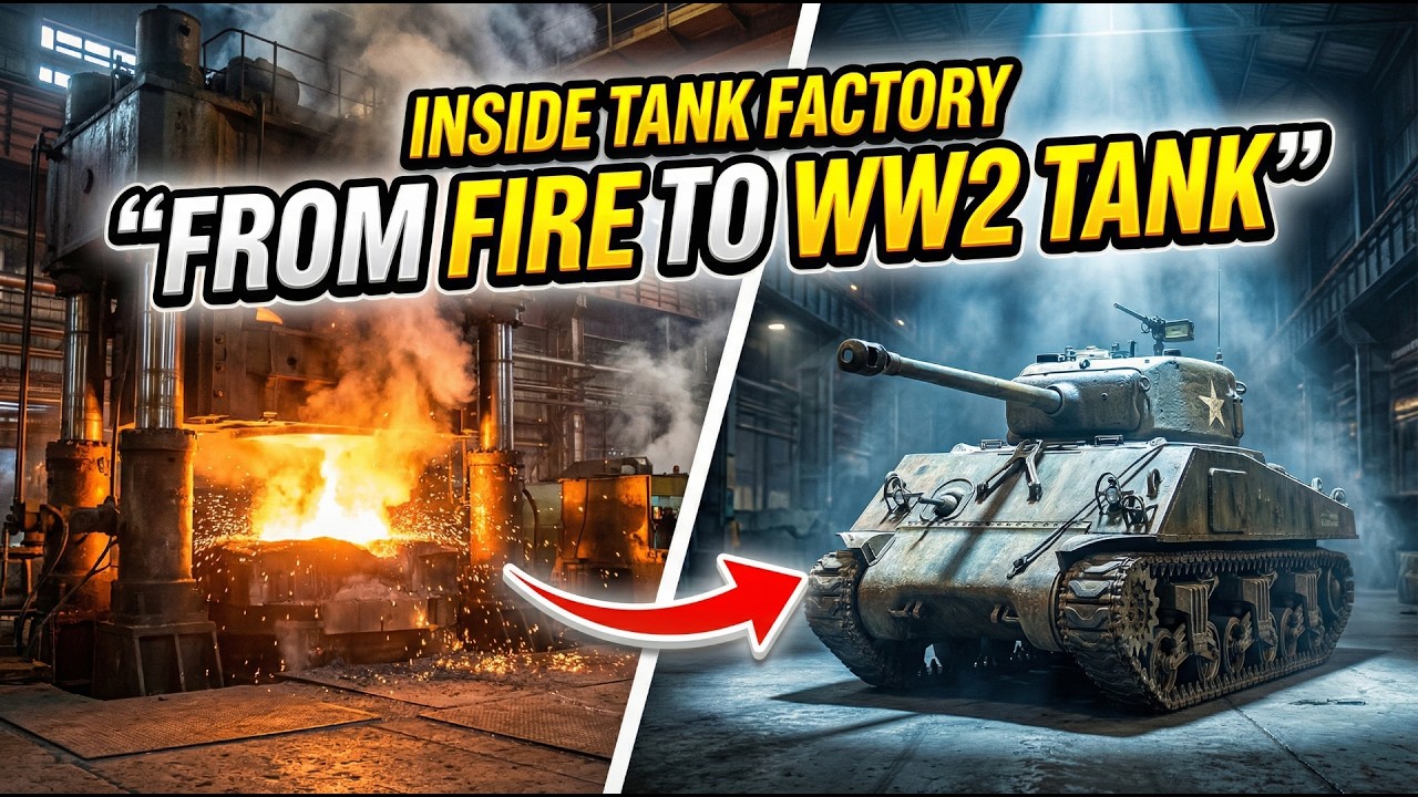 Inside Factory | How Armored Tank Steel Is Made | The Engineering Behind WW2 Tanks