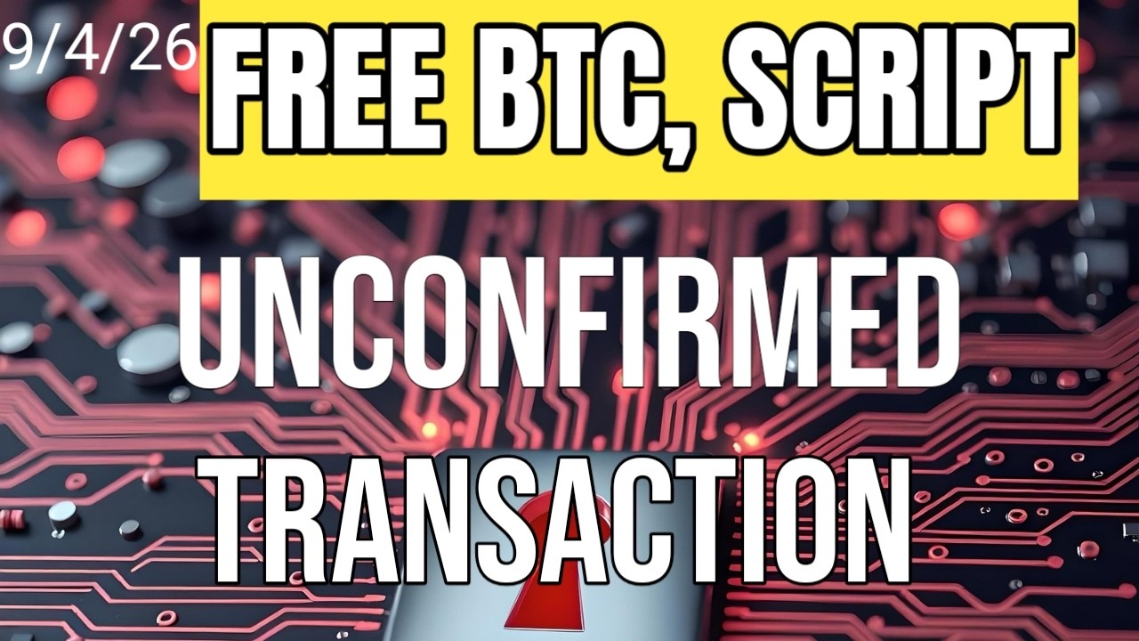 Bitcoin Script || script 2026 || How To Bitcoin Unconfirmed Transaction Script
