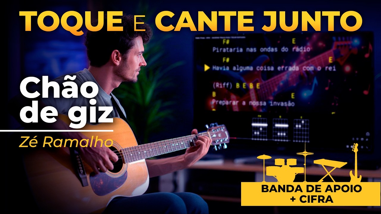 CHÃO DE GIZ - ZÉ RAMALHO  - CIFRA E BANDA BASE