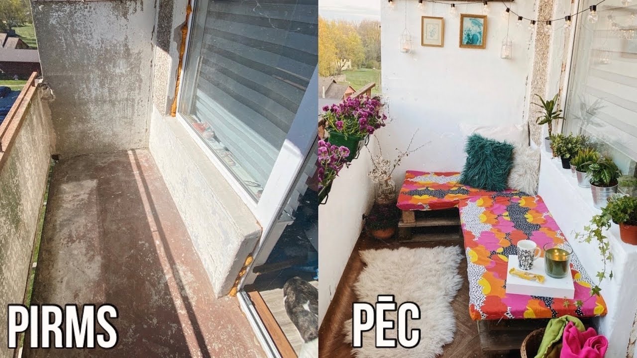 Izremontēju savu balkonu, iztērējot mazāk kā 100€
