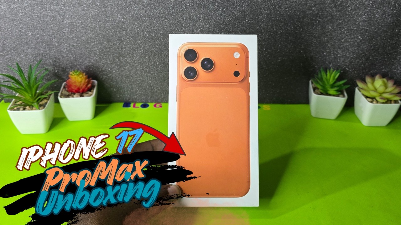 iPhone 17 Pro Max unboxing Orange