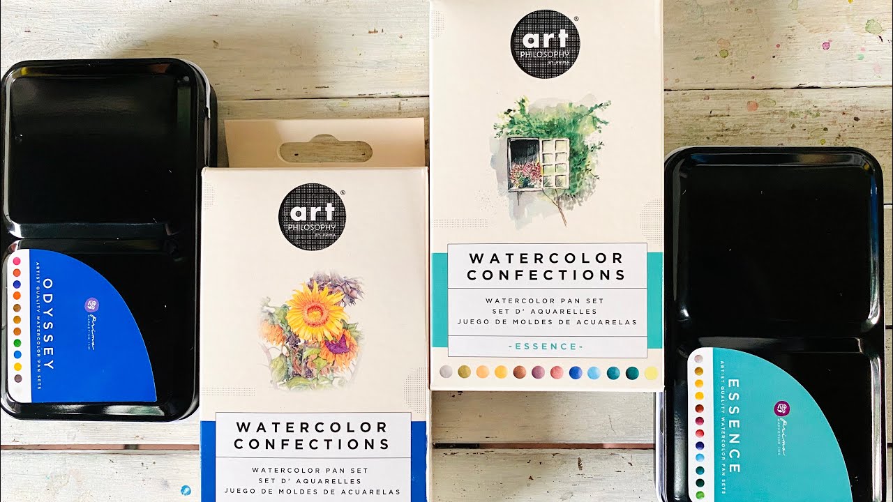 Art Philosophy Watercolor Swatches!: Oddysey & Essence : Fave Watercolor palettes 🎨
