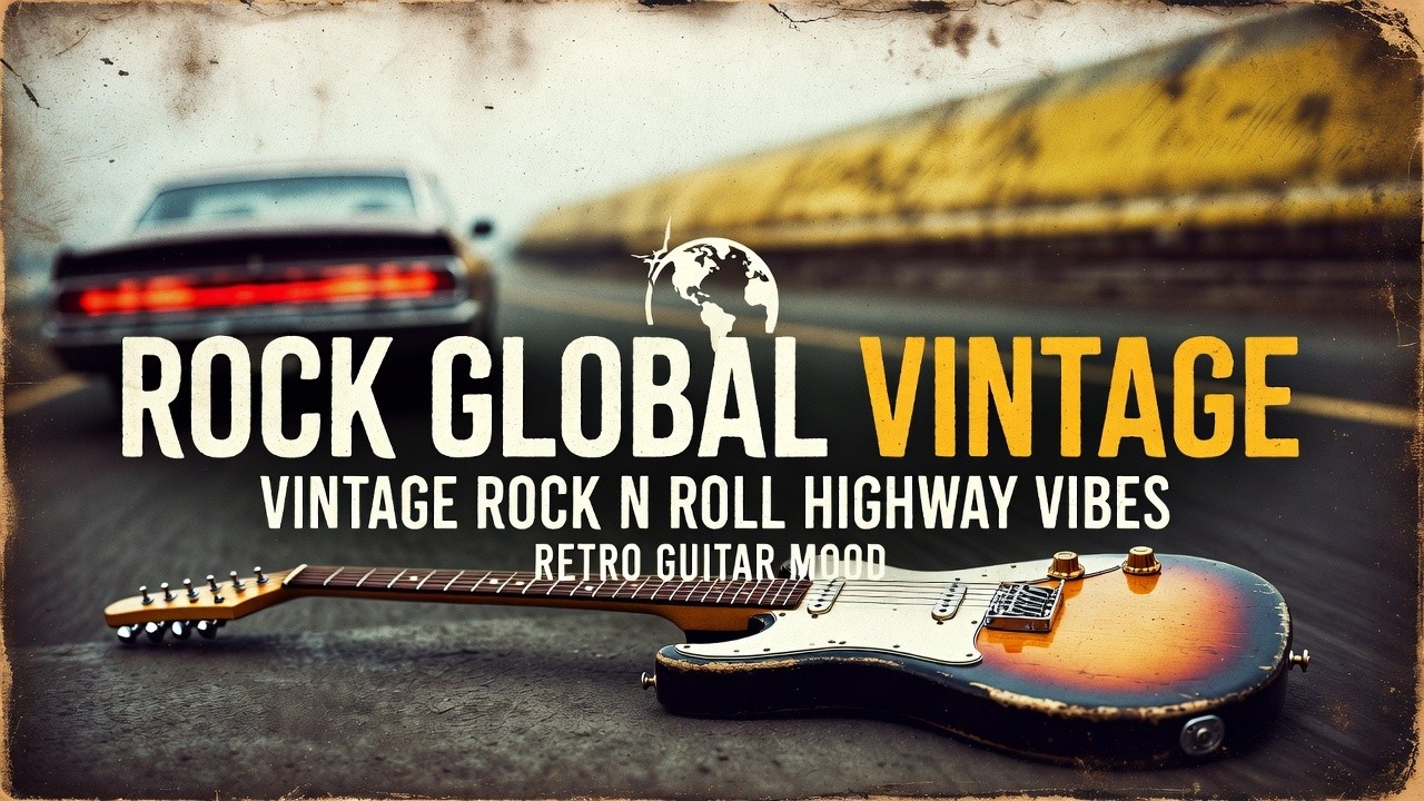 Best Rock Global Vintage 🤘 Vintage Rock N Roll Highway Vibes 🔥 Retro Guitar Mood