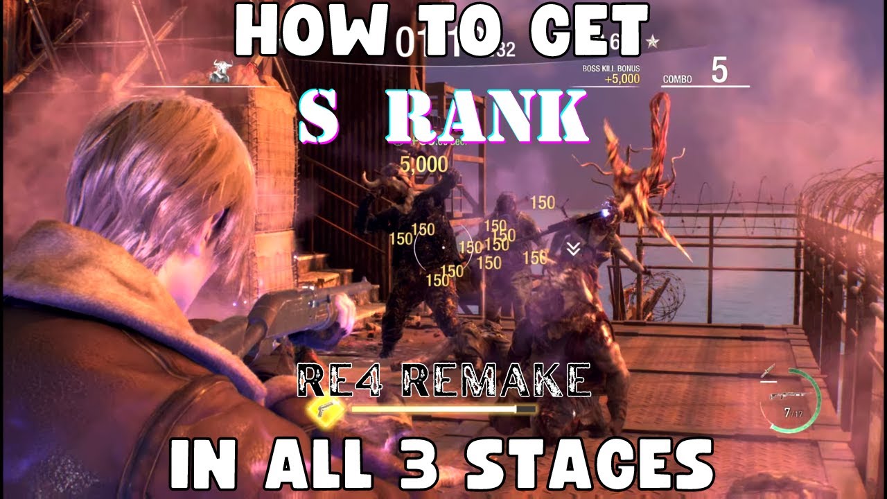 RE4 Remake - How to get S Rank on All Stages of Mercenaries