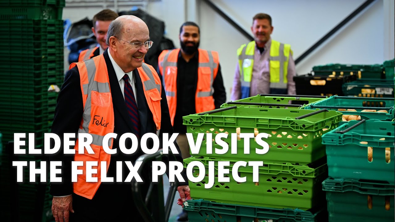 Elder Cook Visits The Felix Project in London