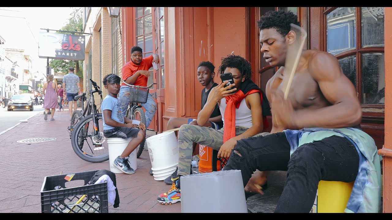 Street drummers in New Orleans