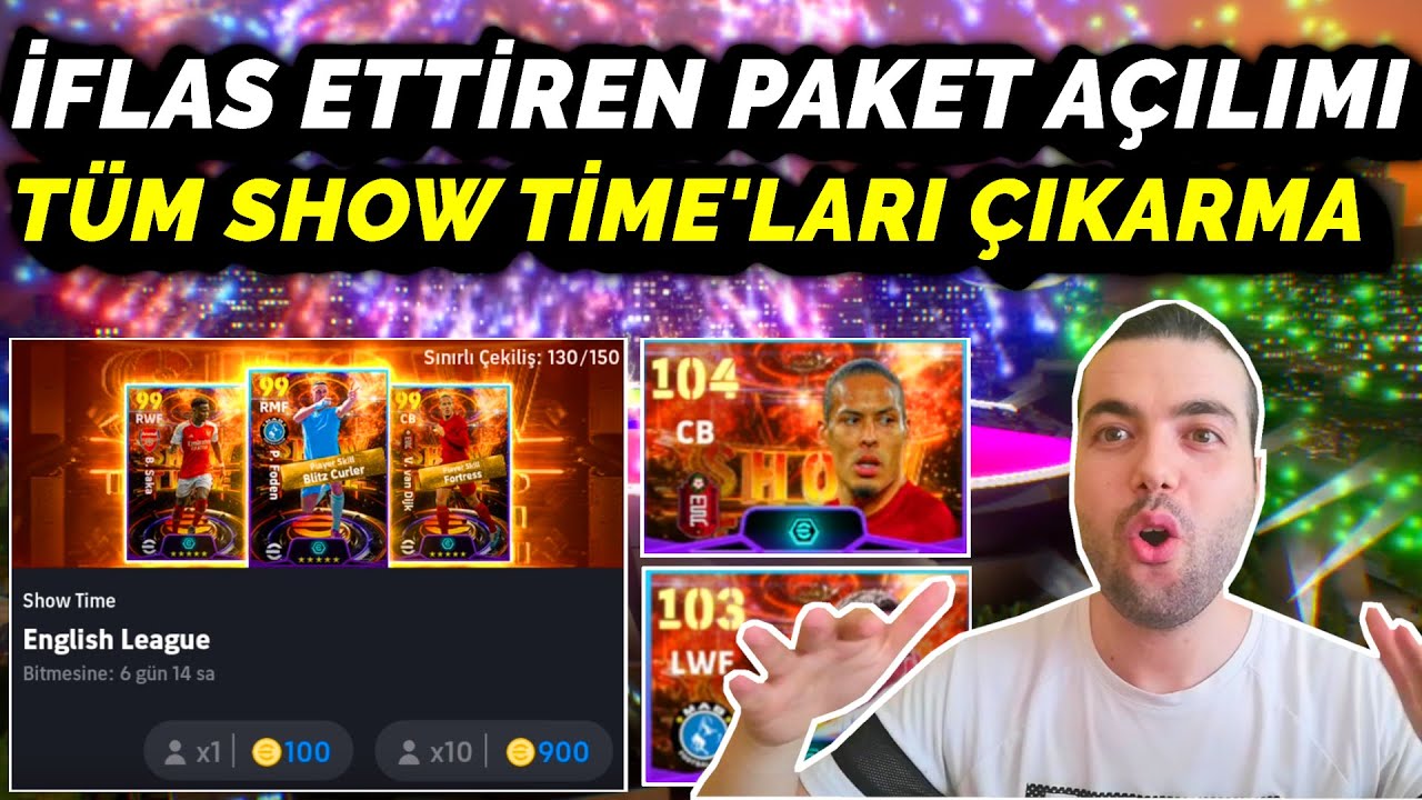 UNUTULMAZ PAKET AÇILIMI OLDU 😲TÜM SHOW TİME'LARI ÇIKARDIM🔥İFLAS ETTİREN OYUNCU eFootball 2024 Mobile