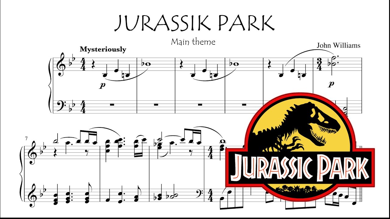 Jurassic Park Main Theme (Piano)