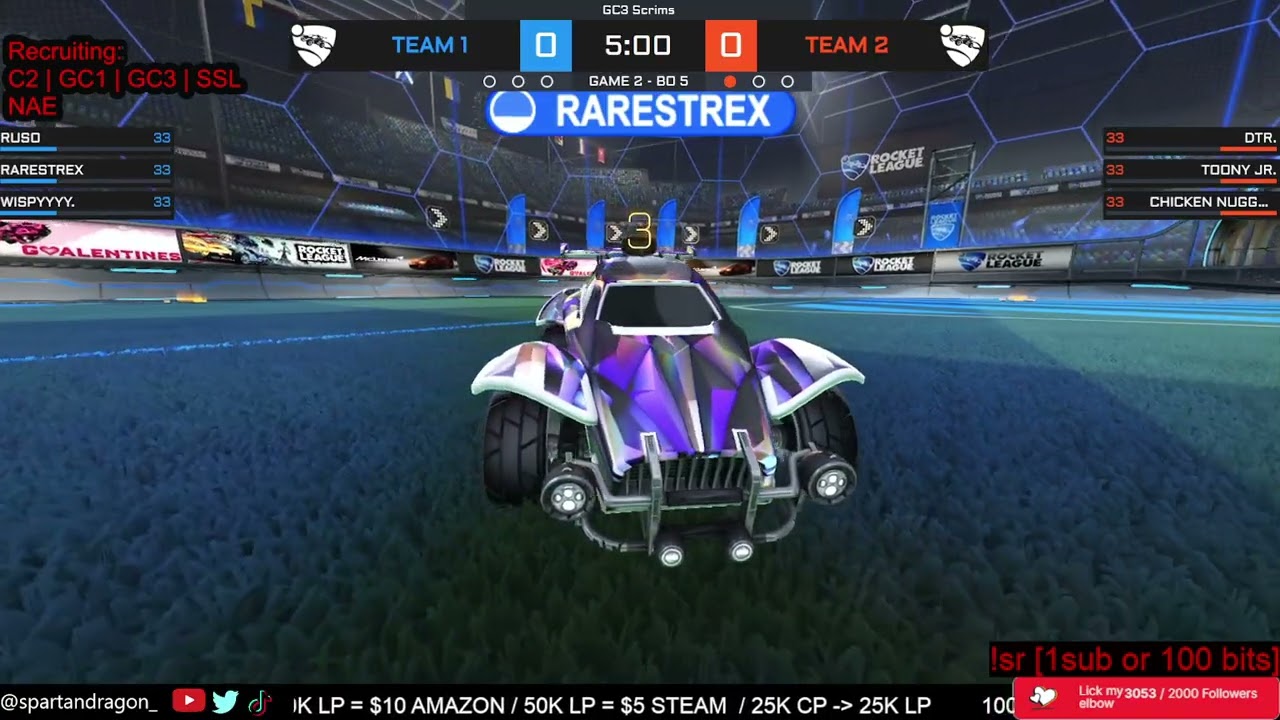 Spartan Esports RL GC3 Scrims #2 w comms from Team 2.