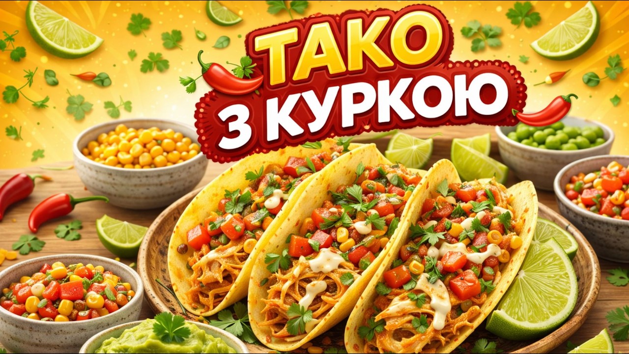 ТАКО З КУРКОЮ — яскравий смак Мексики на вашій кухні!