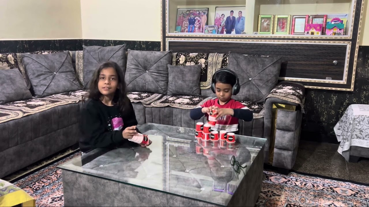 Kids Cup Stacking Race 🏆 | Pyramid Challenge Fun! 🎉