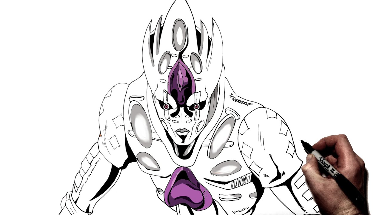 How To Draw Gold Experience Requiem | Step By Step | JoJo's Bizarre Adventure