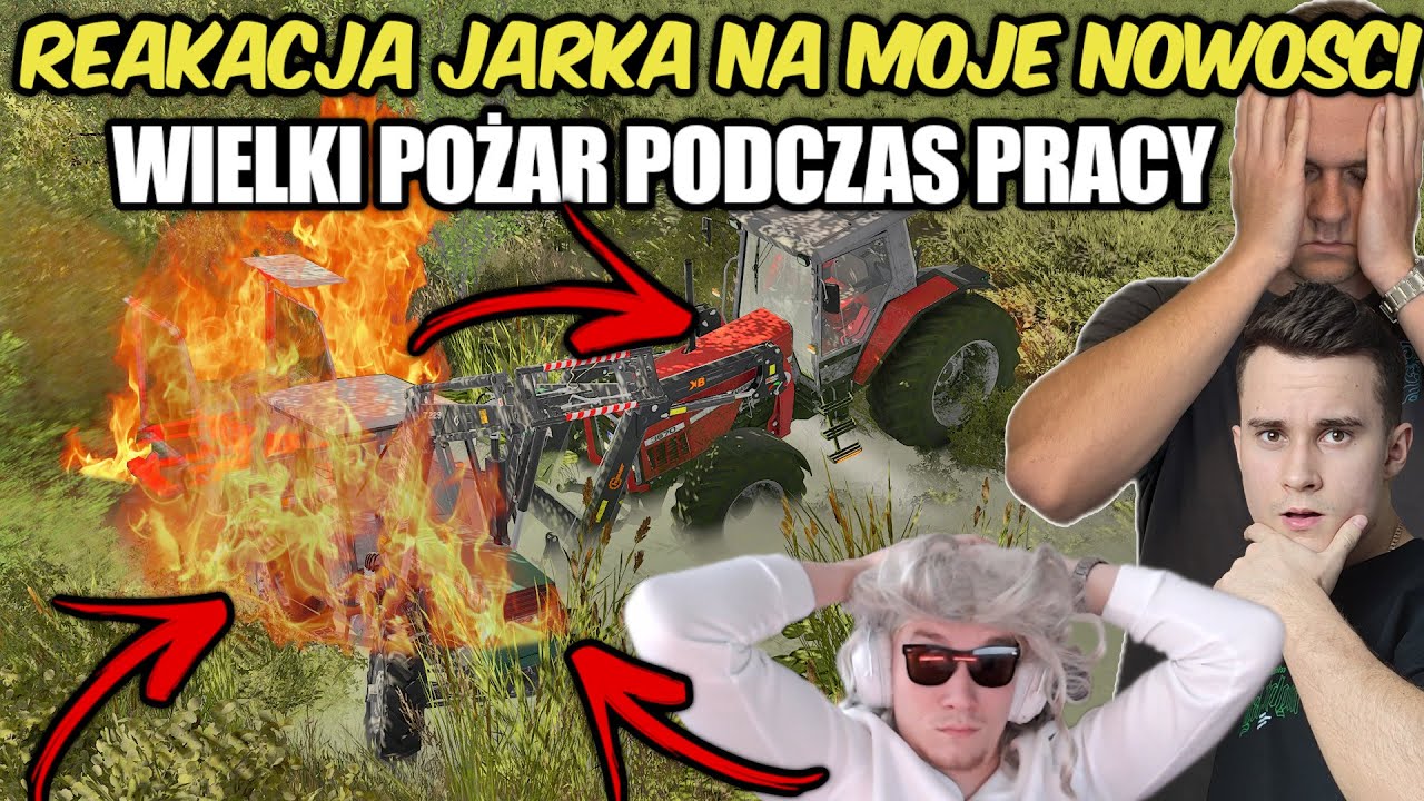 REAKACJA JARKA NA MOJE NOWE NABYTKI I POLA 😁WIELKI POŻAR PODCZAS PRACY POLOWEJ| MPG |