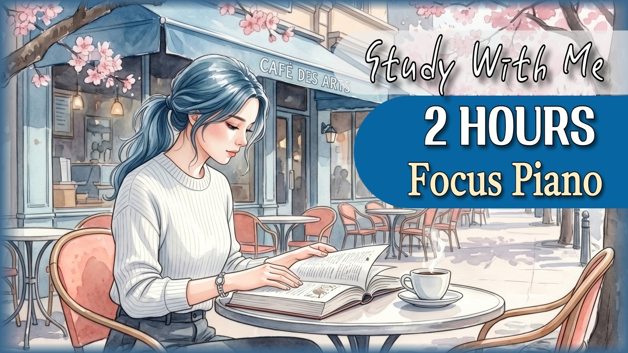 1 Hour Focus Cafe Piano for Deep Focus 📚 Study Music Ambiance | Deep Healing