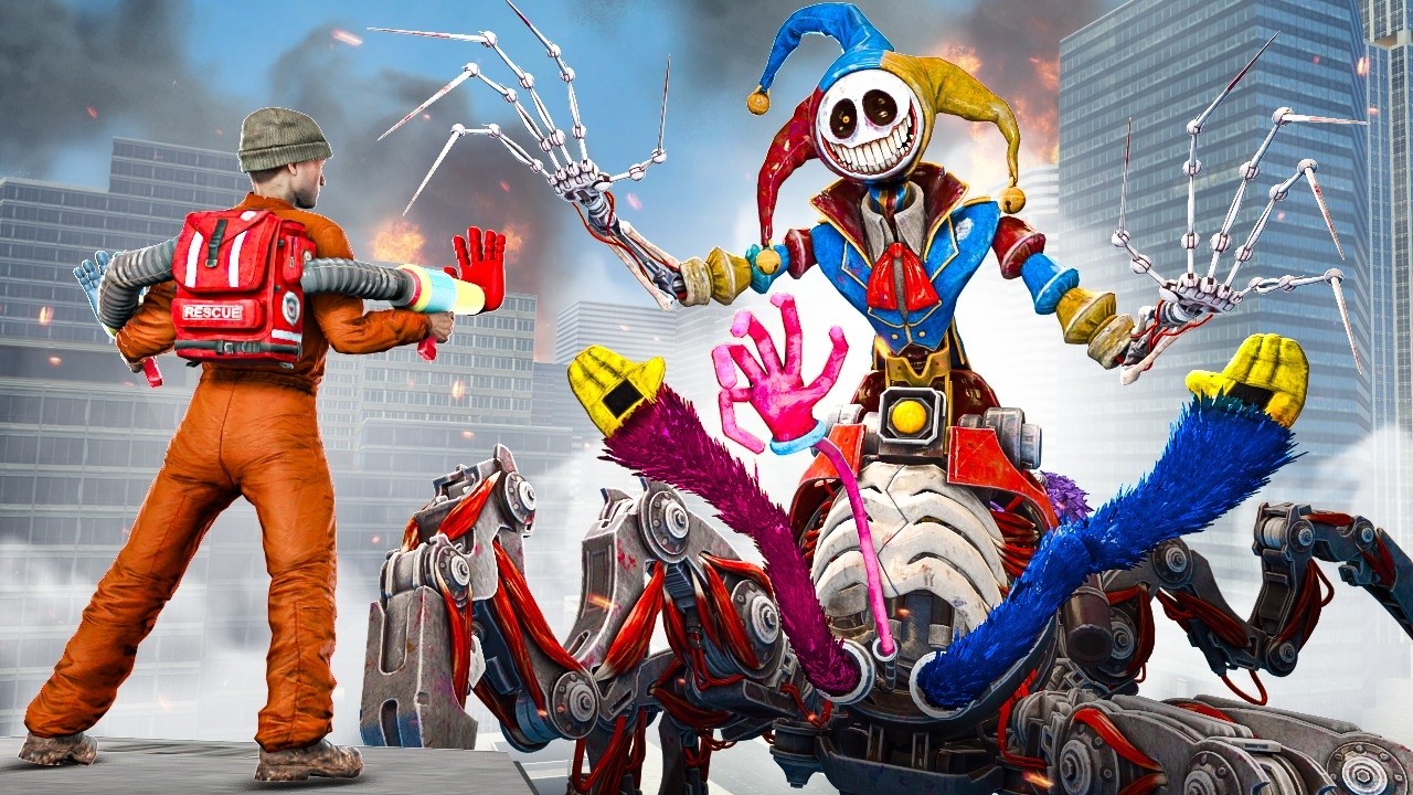 SOBREVIVI a POPPY PLAYTIME CHAPTER 5 (EL PROTOTIPO) como CAZADORES SCP | GARRY'S MOD