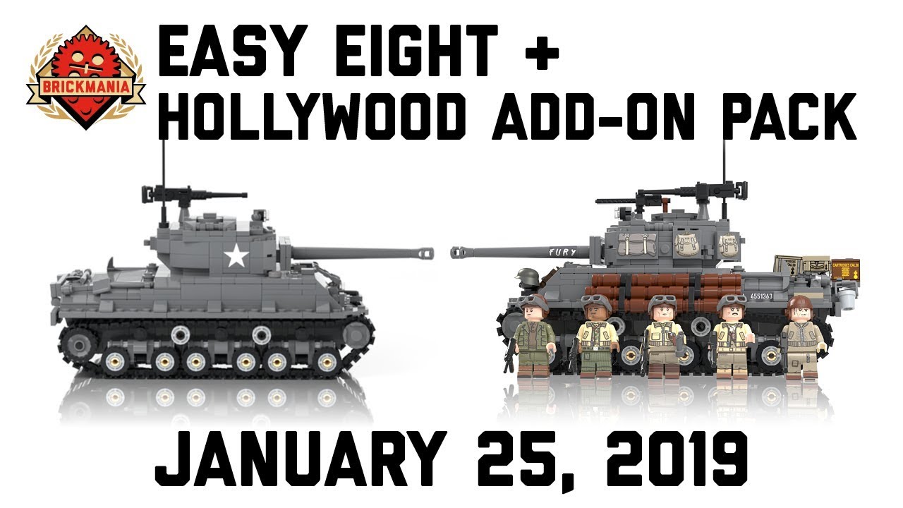 Easy Eight - M4A3E8 Sherman Tank - Custom Military Lego