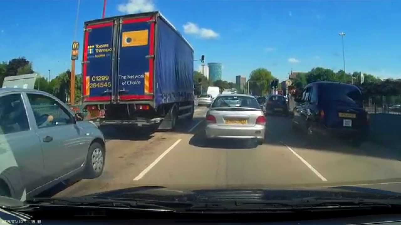 Driving On The Bristol Road & Queensway Tunnel Birmingham
