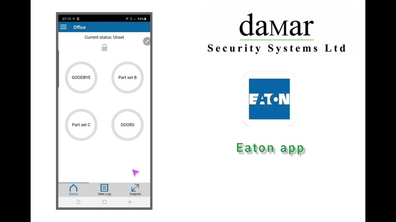 Setting via your Eaton app