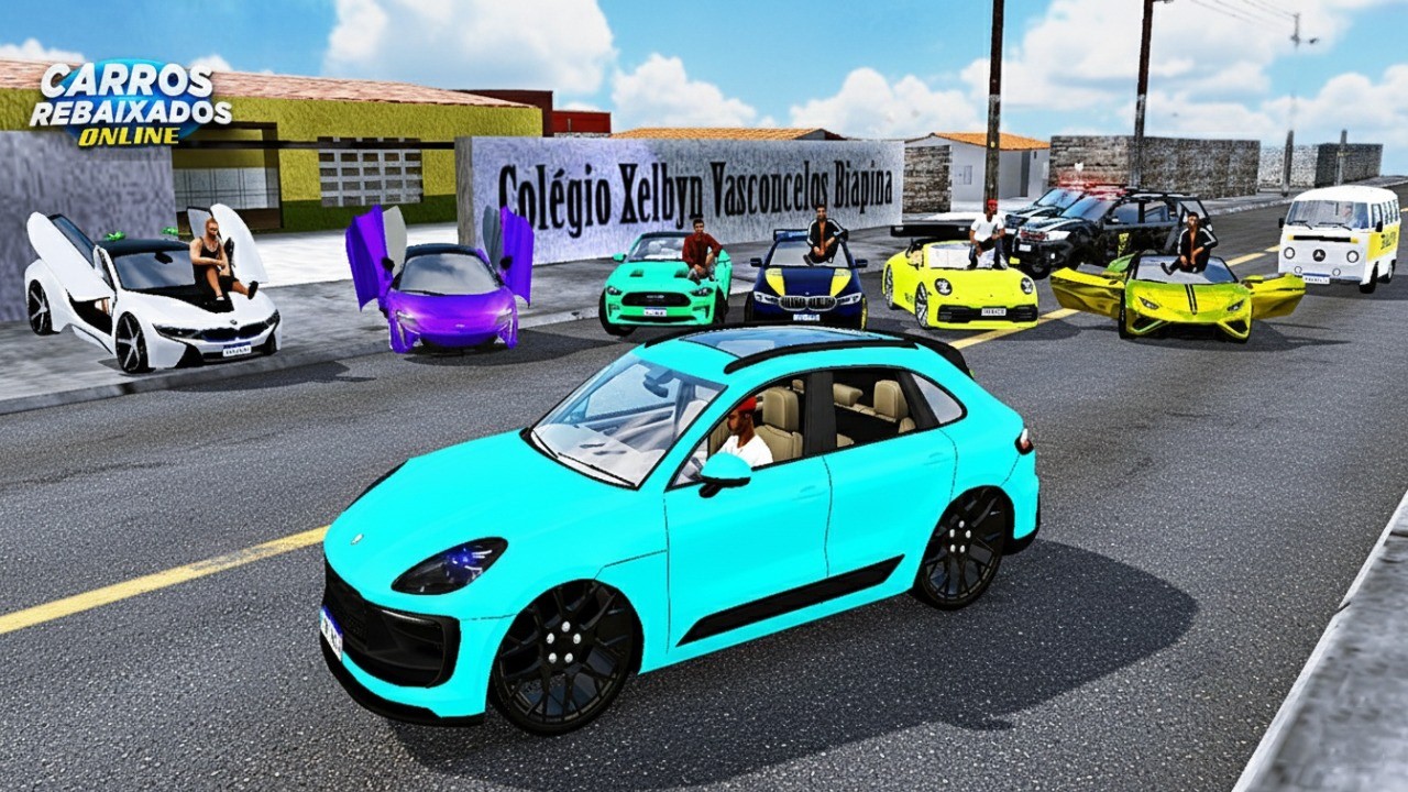 CARROS REBAIXADOS ONLINE | ALUNOS SAINDO DA ESCOLA COM CARROS ESPORTIVOS E CHEGA AS VT !