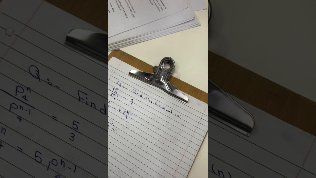 المحاضرة الاولى موضوع التباديل permutations