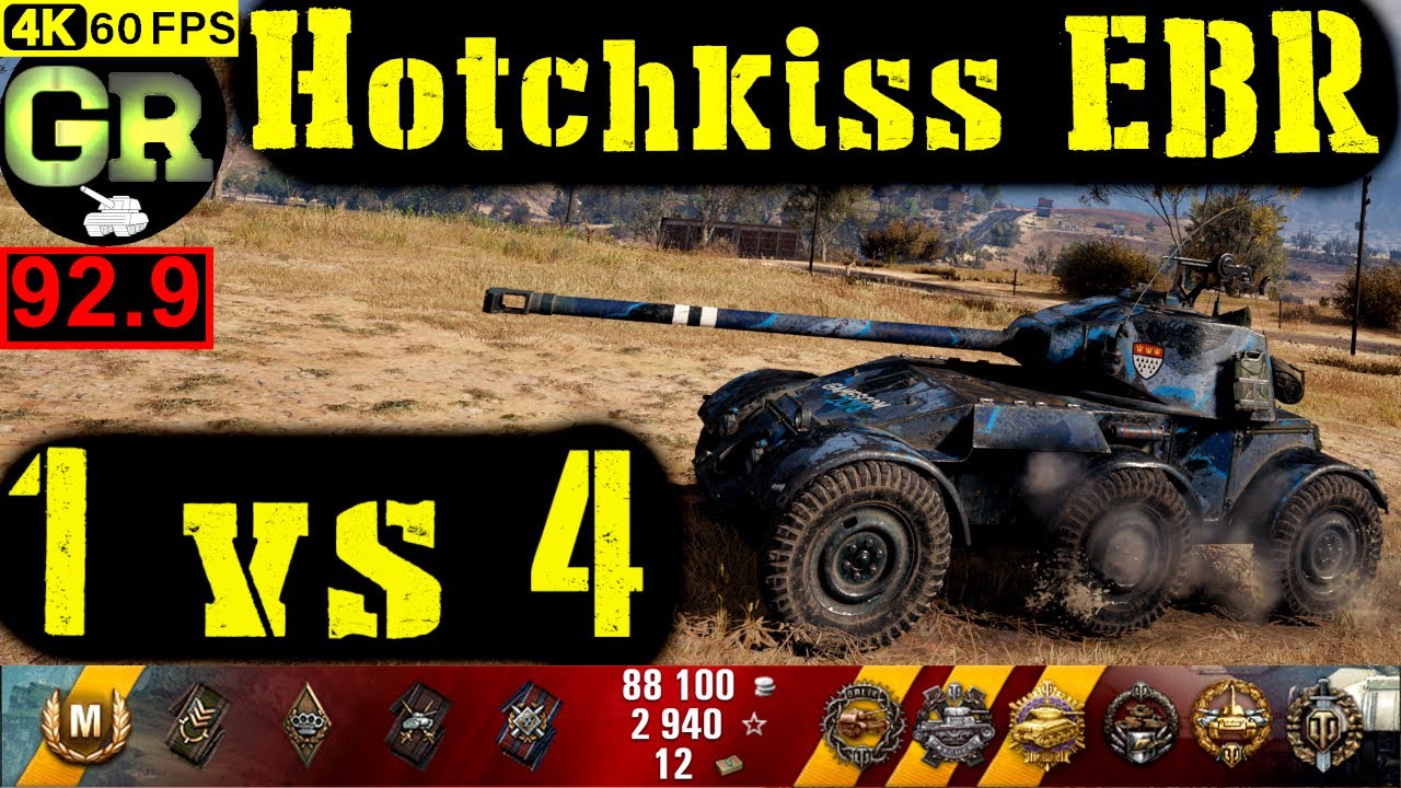 93_World of Tanks Hotchkiss EBR WoT Replay - 11 Kills 4.2K DMG(Patch 1.4.0)