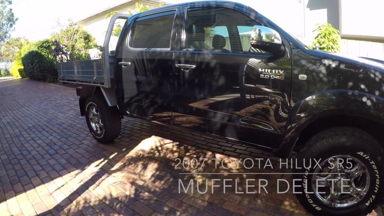 2007 HILUX MUFFLER DELETE INSTALL & SOUND COMPARISON