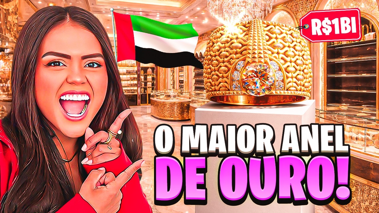 FOMOS NA DUBAI SECRETA, COMER O CHOCOLATE VIRAL E VER O MAIOR ANEL DE OURO DO MUNDO!!!