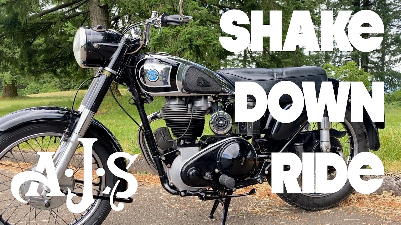 1955 AJS Model 18S 500cc Single Motorcycle - Part 7 of 7 - 50-Mile Shake Down Test Ride!