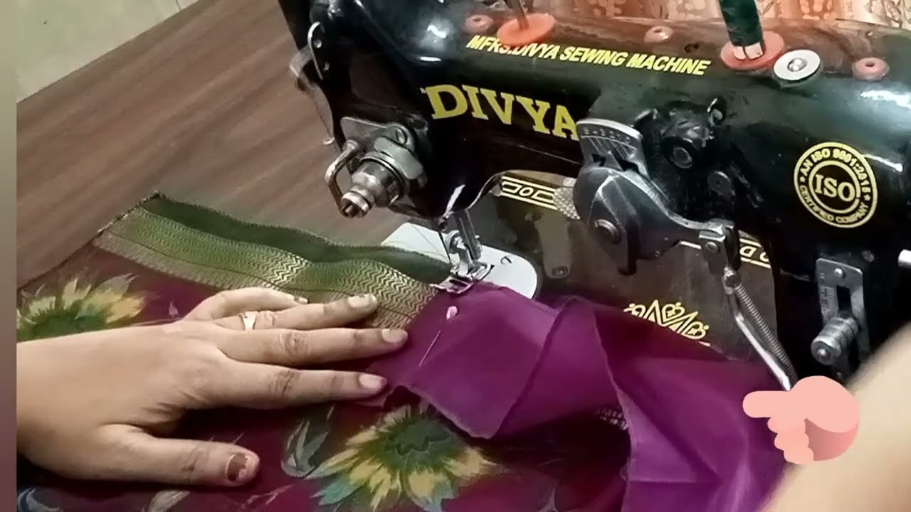 Sareefall stitching|సారీ ఫాల్ ఇలా కుట్టచ్చు. #Ashajyothivideos #sareefall #foryou