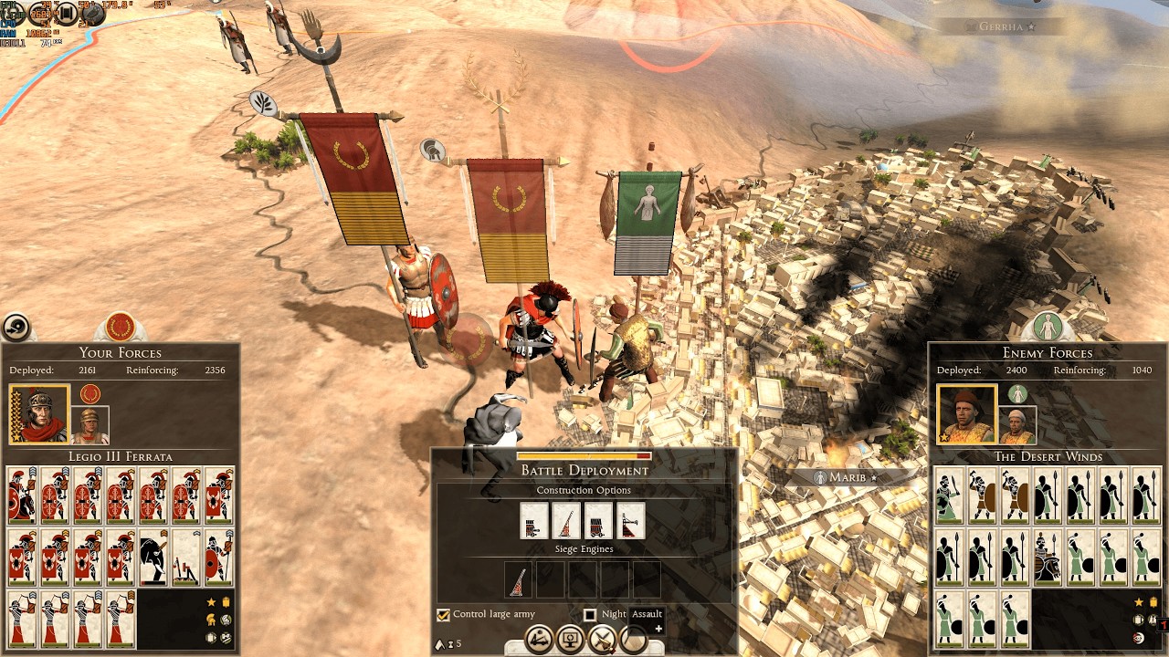 Rome 2 Octavians Against Desert Nomads Saba Heavy Losses In Marib City Current City In Yemen