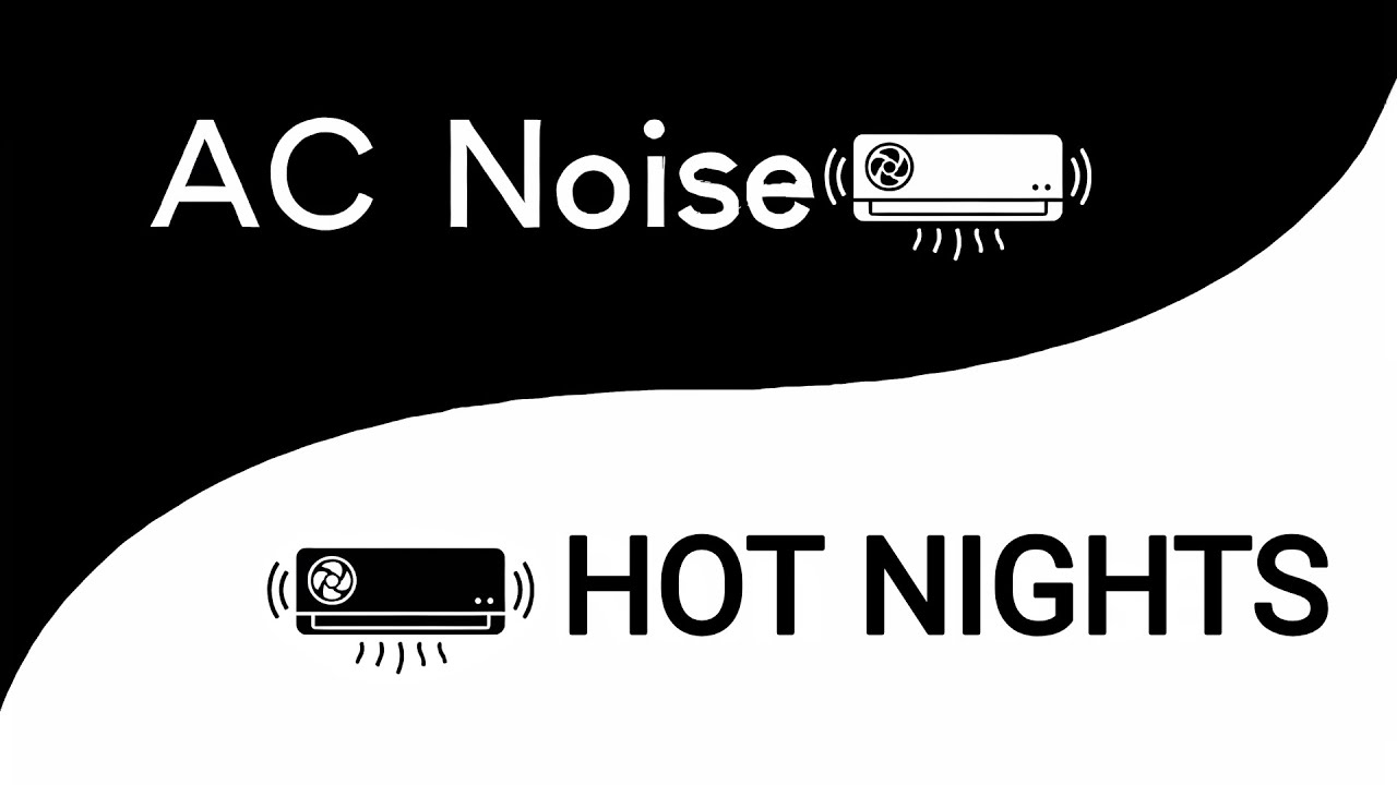 Air Conditioner Noise for Hot Nights | 10 Hours | Black Screen