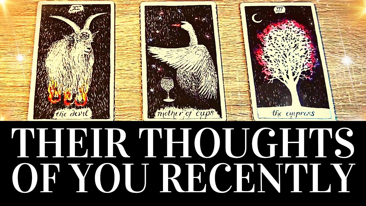 PICK A CARD 🥰🔮THEIR THOUGHTS OF YOU RECENTLY 🔮🥰 What Is On Their Mind? ❤️ Love Tarot Reading