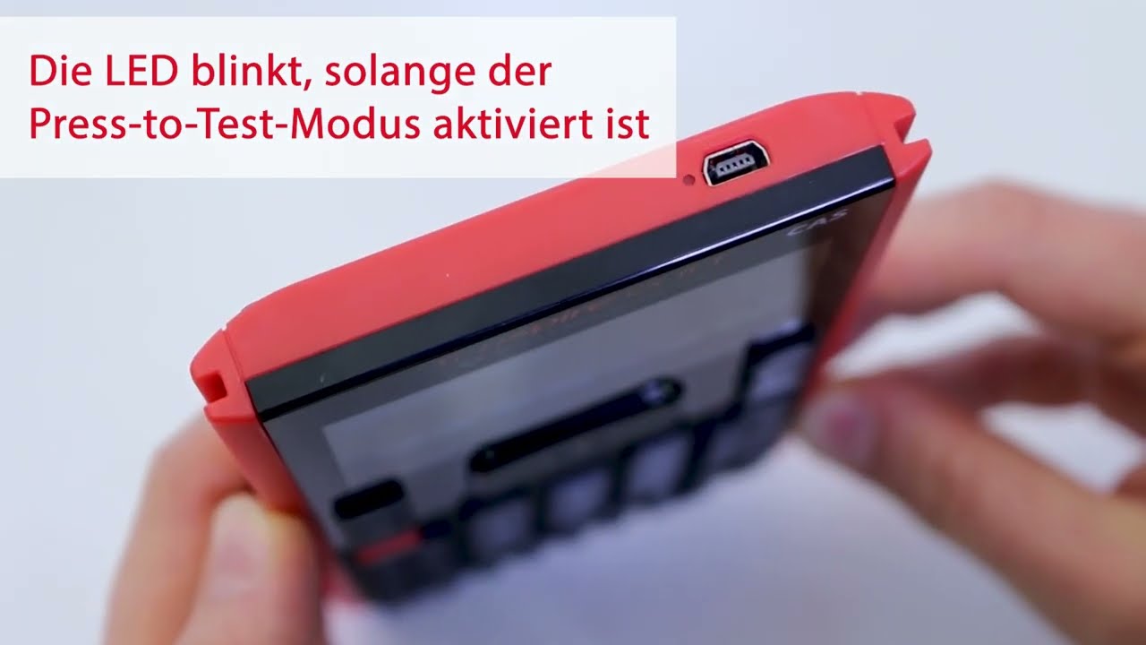 Press-to-Test Modus via Testcode beim TI-Nspire&trade; CX II-T CAS