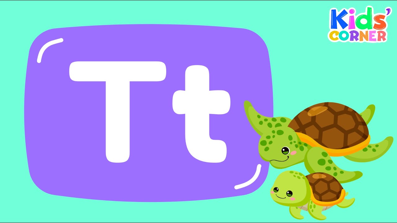 Letter T | Words that start with letter T | ABC Learning | Kids Vocabulary | Alphabet