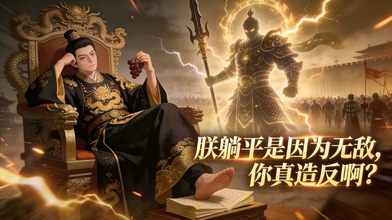 一口气看完《朕躺平是因为无敌，你真造反啊？》1-189 携外挂穿成皇帝，陈寻本想躺平，满朝文武却以为他昏庸，掌兵皇弟更是想谋朝篡位。六十万大军兵临城下？陈寻开启武神模式！朕躺平是因为无敌，你真造反啊？