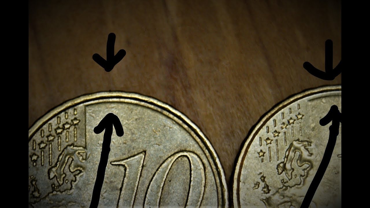 Diferences and information of coins 10 Euro Cent 2000 2007 2010 Spain