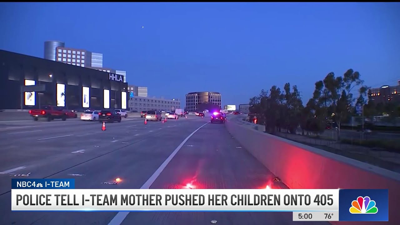 LAPD: Mom pushed her 2 daughters onto 405 Freeway, killing infant