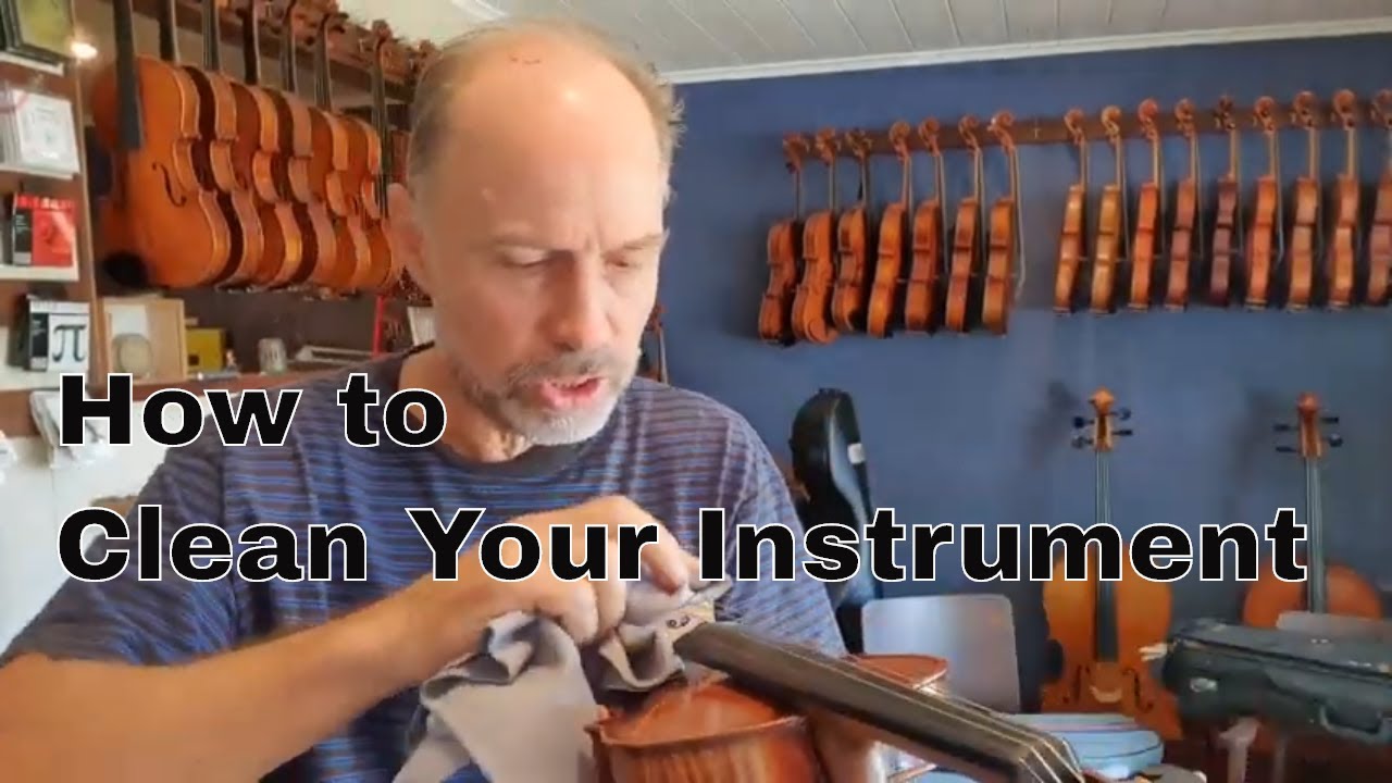 How to clean your instrument and Olaf French polishes a violin
