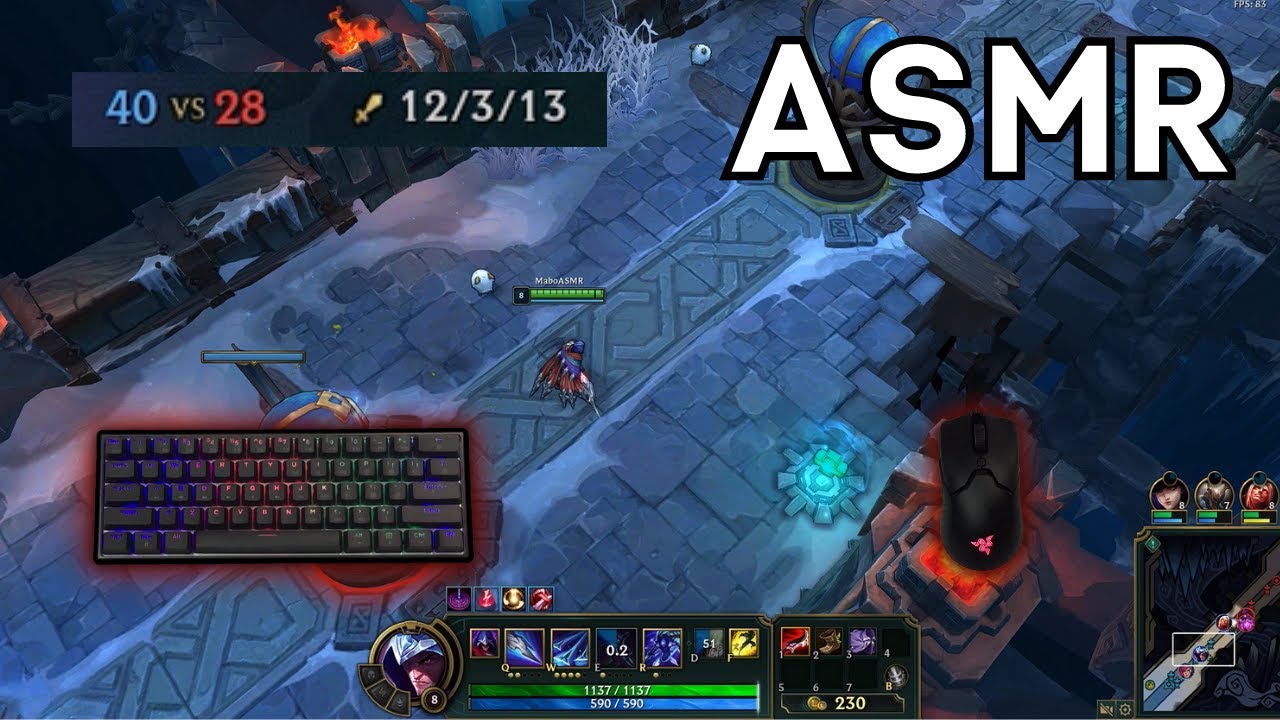 ASMR Gaming - League of Legends - Mouse and Keyboard Sounds