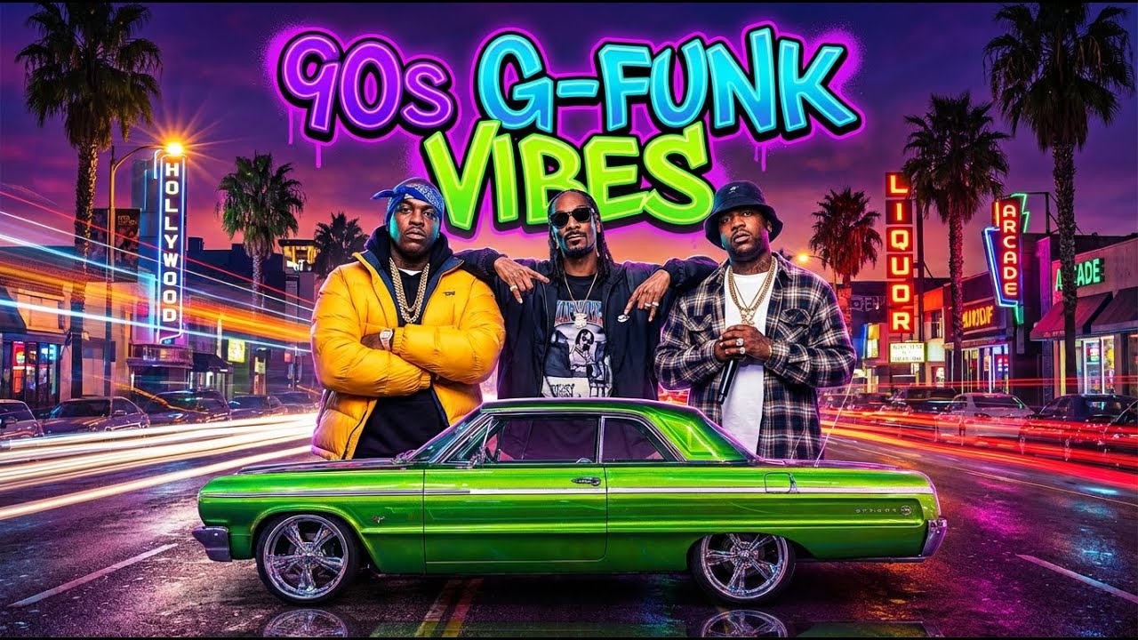 🚘 Old School Hip Hop Ride | 90s Rap Mix (G-Funk Vibes)