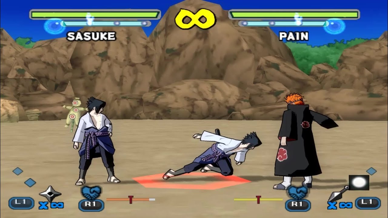 Sasuke Vs Pain - Naruto Shippuden: Ultimate Ninja 5 Mod (PS2)
