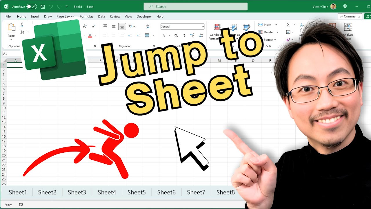 Jump to ANY Excel Sheet with Secret Shortcut (5 Levels)
