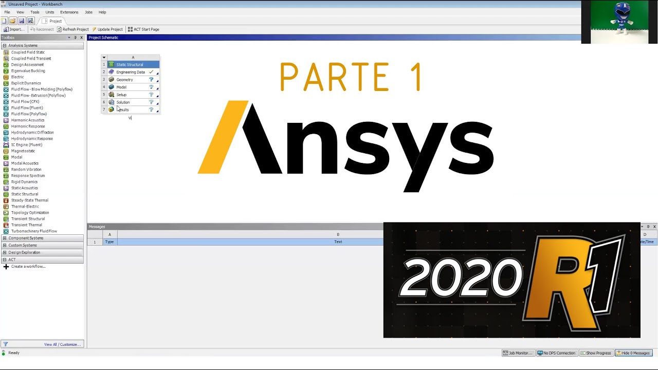 ANSYS 2020 R1 - Análisis Estructural - Viga Simple [1/4]
