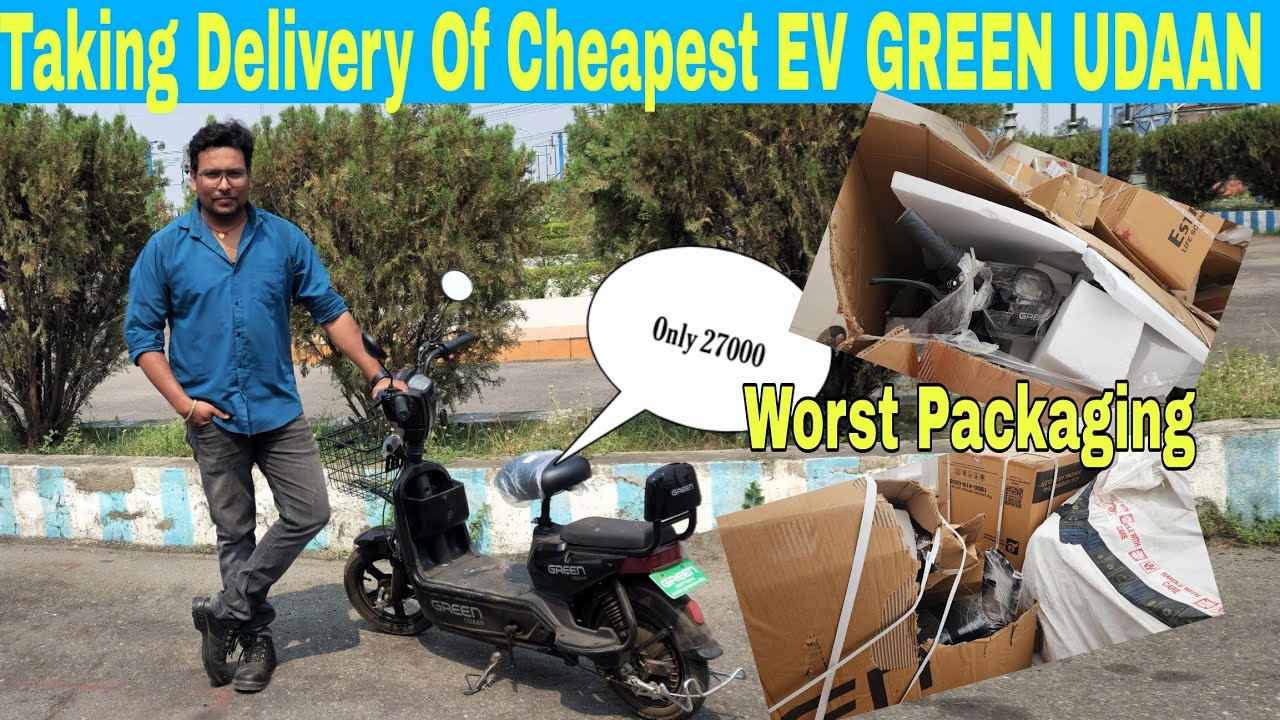 GREEN UDAAN EV 60km. Taking Delievery