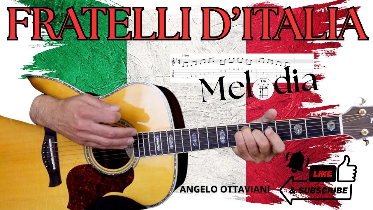 Fratelli d'Italia - Inno Italiano - Chitarra